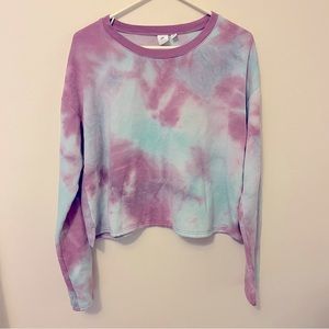 BP Crop Tie Dye Sweatshirt